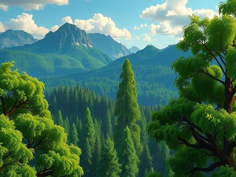 Forest Protector Supreme gameplay screenshot showing lush green environment