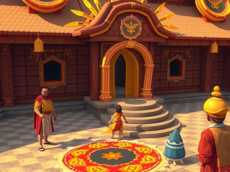 Holy Voyage Adventure gameplay screenshot showing character at spiritual location