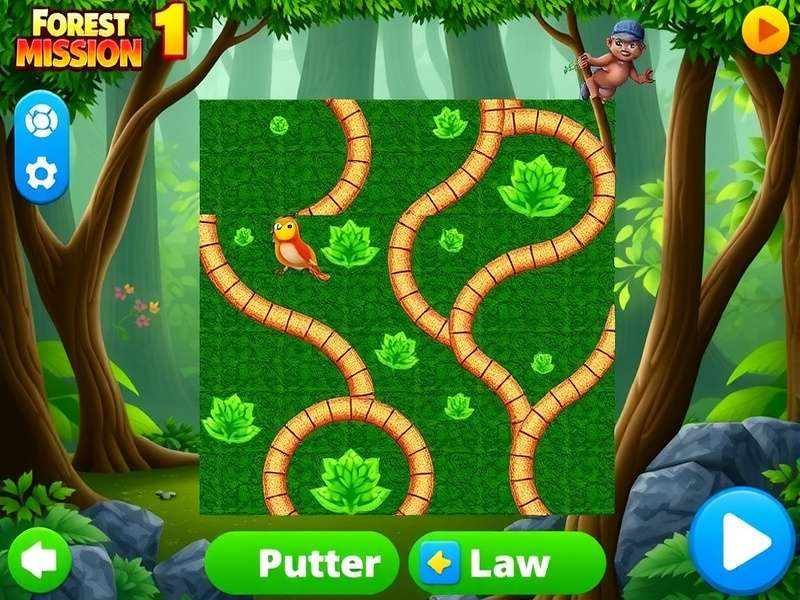 Forest Rescue Mission puzzle solving interface
