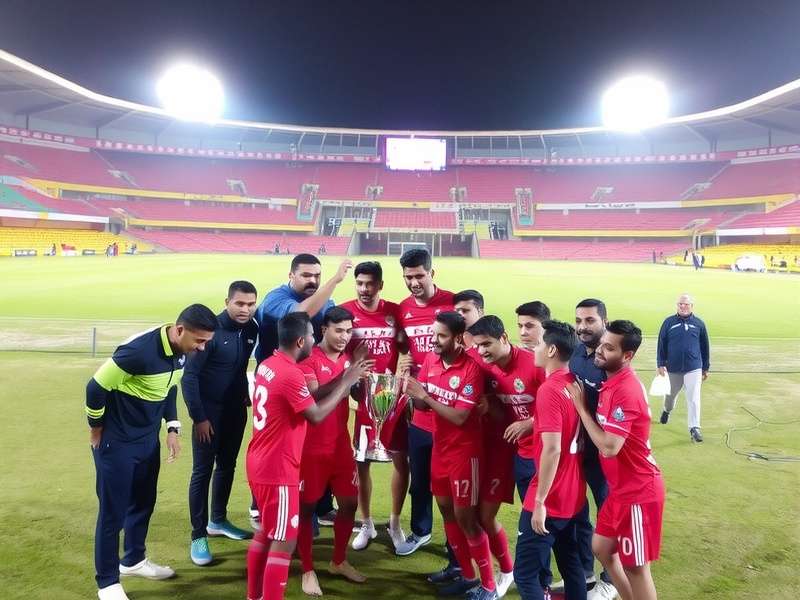 Uppal United Champion League stadium and players in action