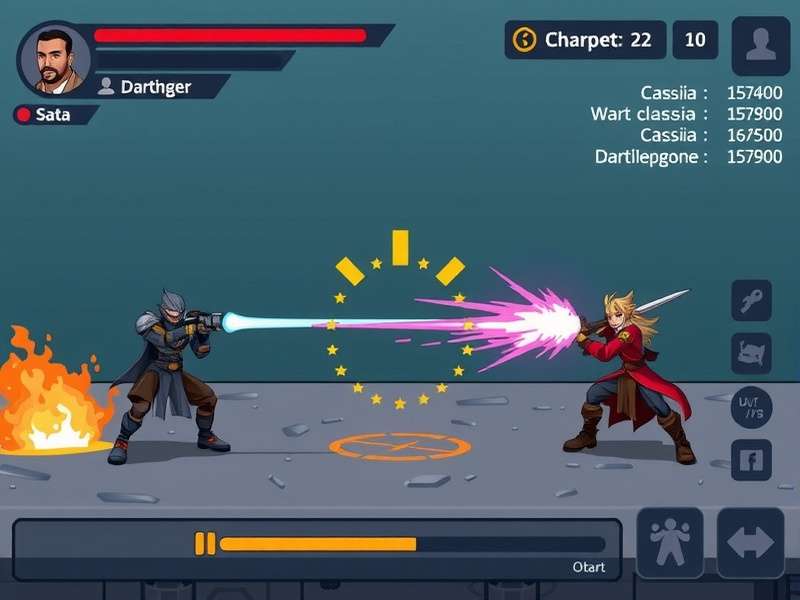 Pixel Combat Elite gameplay screenshot showing character combat