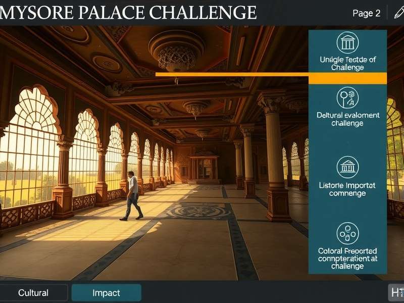 Cultural impact infographic of Mysore Palace Challenge