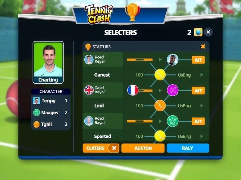 Tennis Clash Rally Champion gameplay screenshot