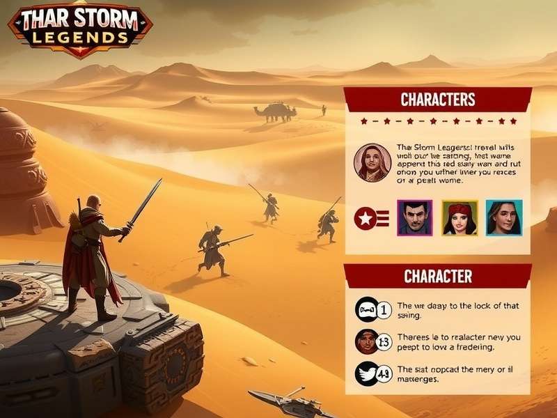 Thar Storm Legends strategy guide infographic
