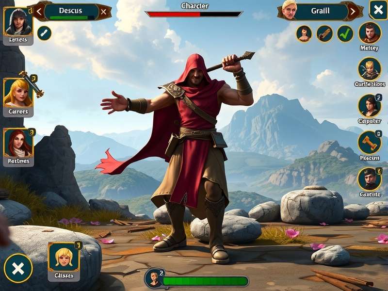 Warrior S Quest character classes display