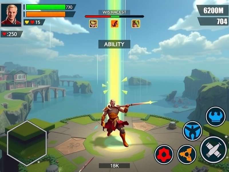 Saffron Blitz Titan gameplay screenshot showing strategic battle interface