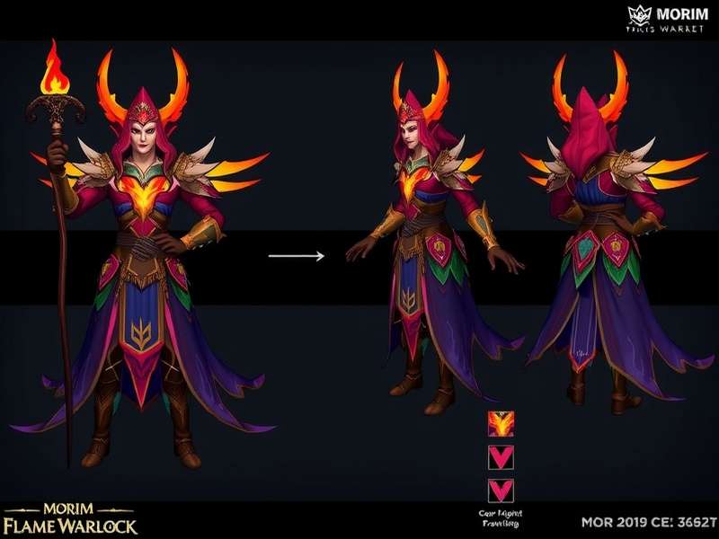 Morjim Flame Warlock character customization options