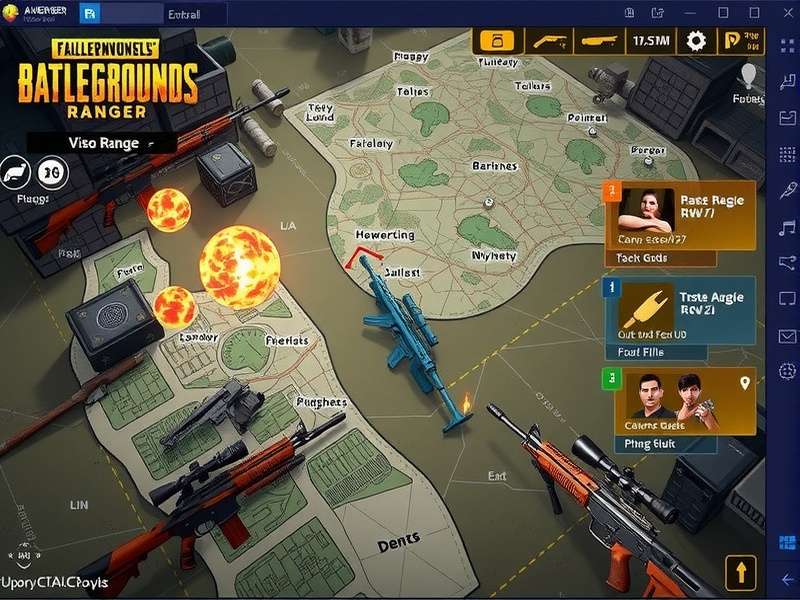 PUBG Avenger Ranger gameplay screenshot showing intense combat