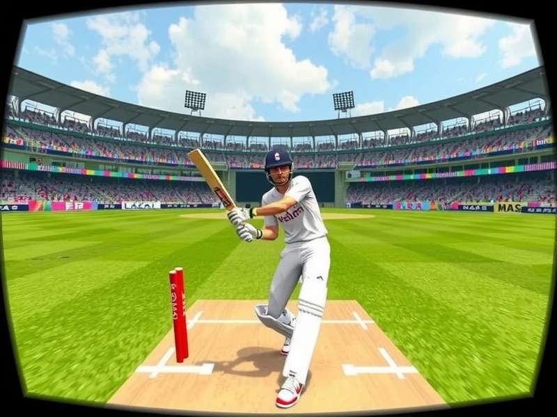 India VR Cricket Stars feature showcase with multiple gameplay elements