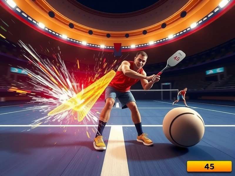 Elite Paddle Legend gameplay screenshot showing intense paddle action