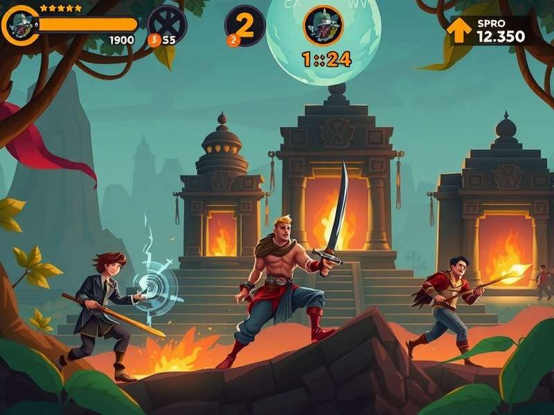 Indore Adventure Hero story scene showing ancient temple exploration