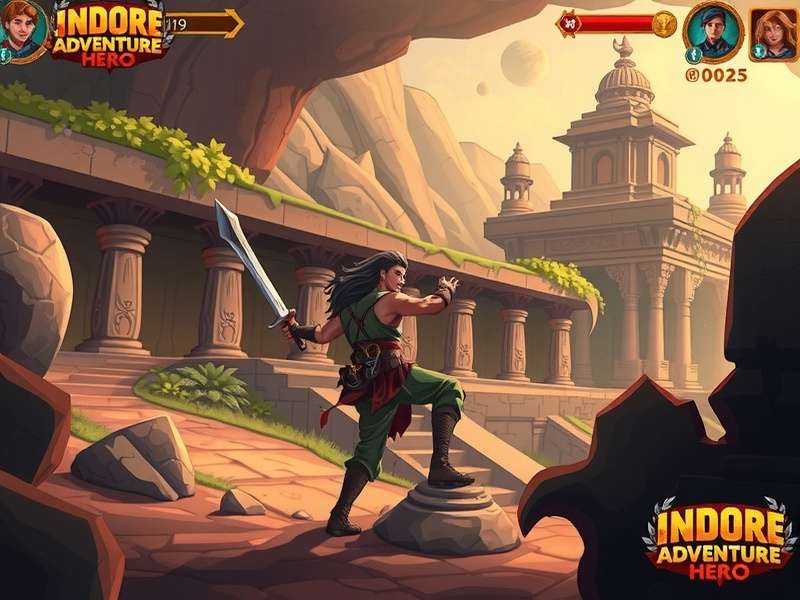 Indore Adventure Hero community event showing players and developers