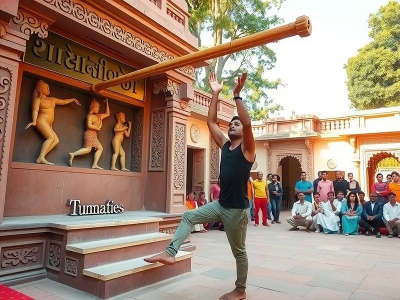 Community gathering for Odisha Gymnastics Dynamo demonstration