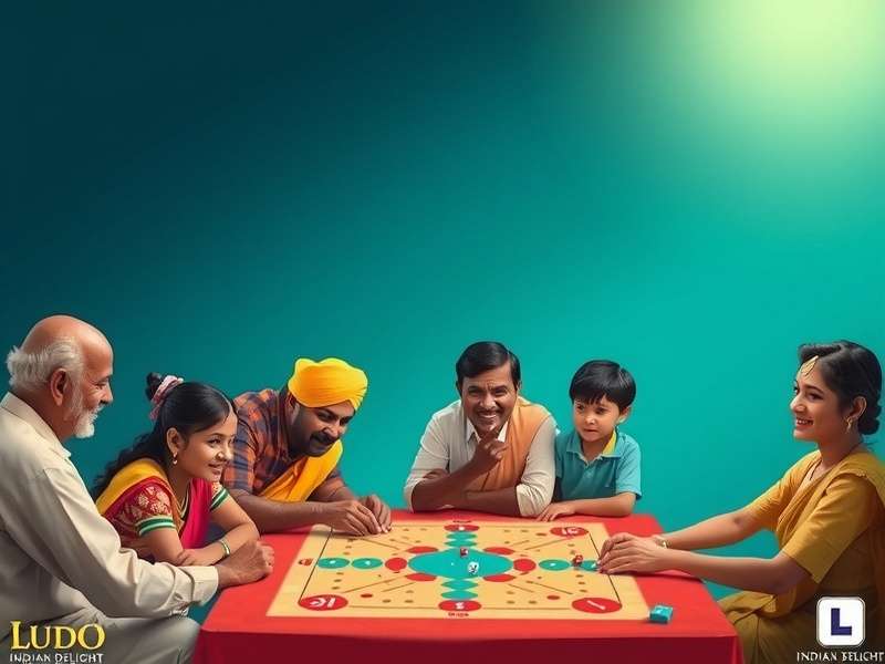 Family playing Ludo together during festival season in India