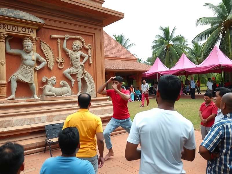 Ancient Odisha temple carvings depicting gymnastic poses