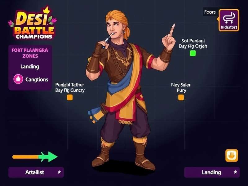 Desi Battle Champions strategy map showing optimal landing zones