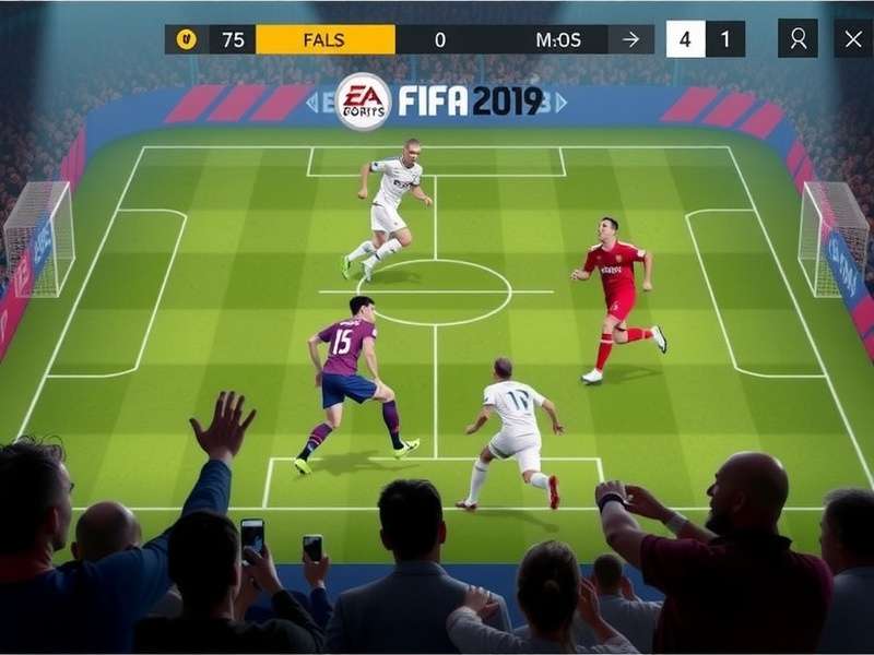 FIFA Mobile gameplay on a smartphone