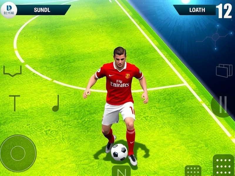 FIFA Mobile gameplay on a large computer monitor