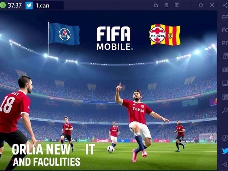 FIFA Mobile gameplay on a modern smartphone screen