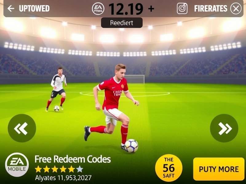 Step-by-step visual guide to redeeming codes in FIFA Mobile
