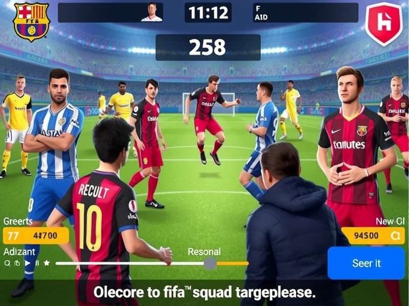 FIFA Mobile Squad Builder 19 interface showing team management screen