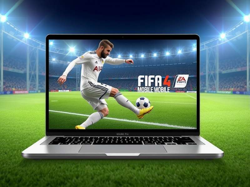 FIFA Mobile running on Laptop with Indian gamer