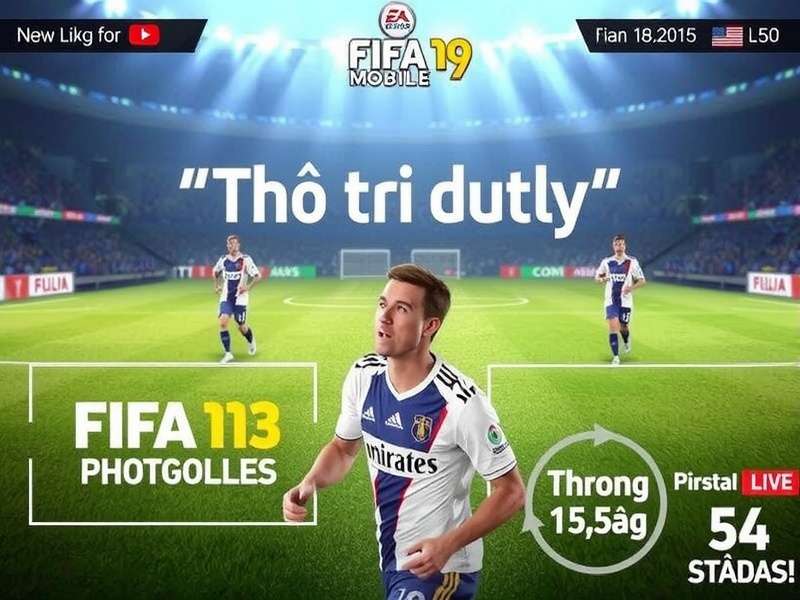 Screenshot showing FIFA Mobile Korean version installation on BlueStacks emulator