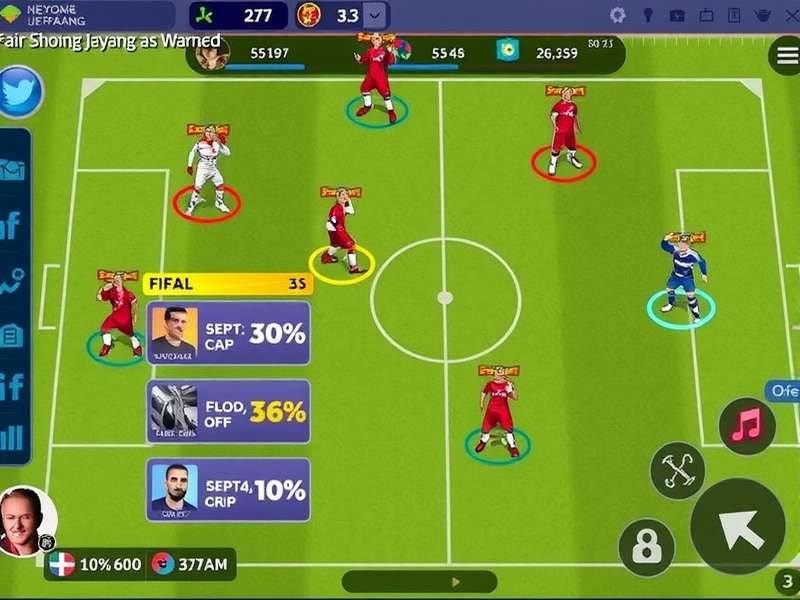 FIFA Mobile Nexon Jepang intense gameplay screenshot showing an Indian player scoring a goal