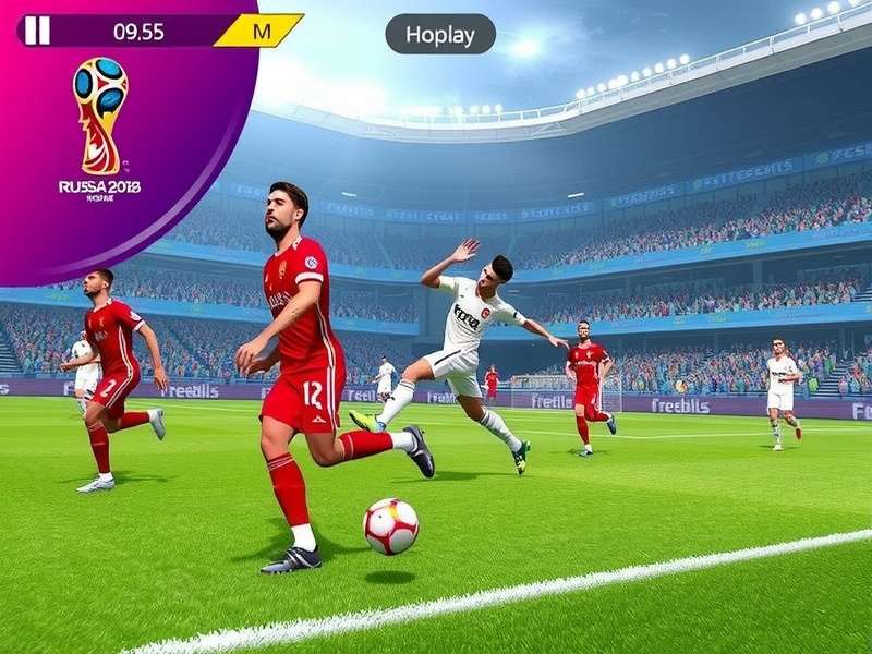 FIFA Mobile gameplay on smartphone with tactical overlay