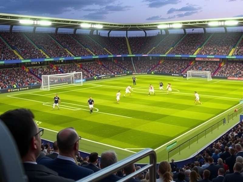 FIFA Mobile gameplay on a smartphone showing a stunning goal