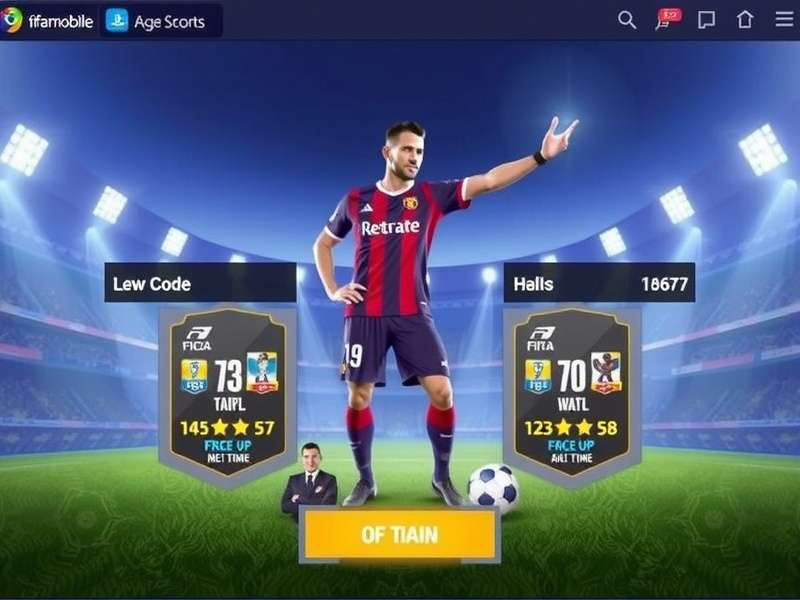 FIFA Mobile game screen showing player packs and rewards