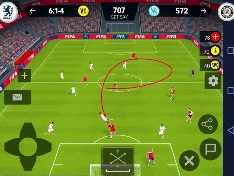 FIFA Mobile gameplay on PC screen