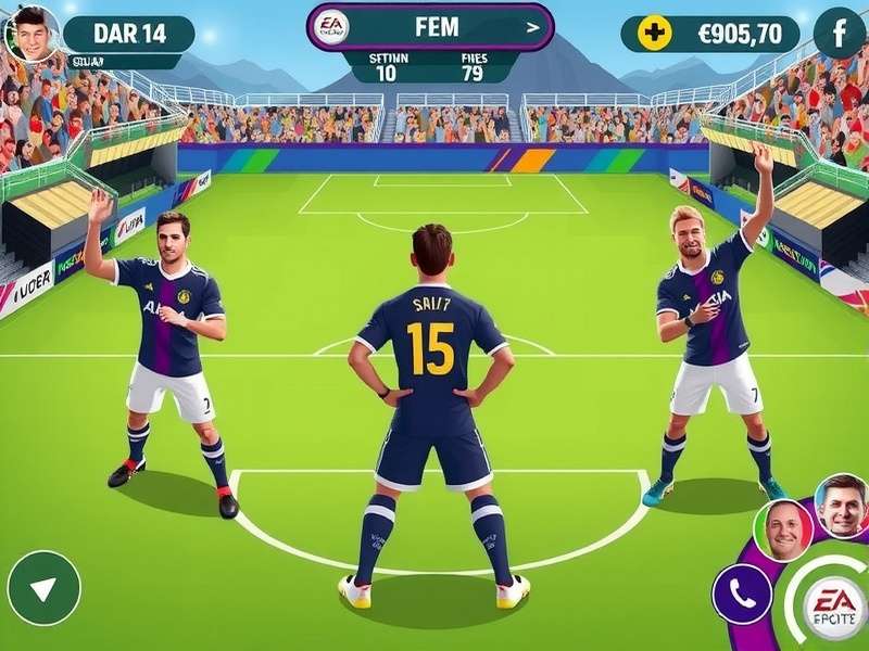 FIFA Mobile Nexon Squad Builder interface showing a high OVR team