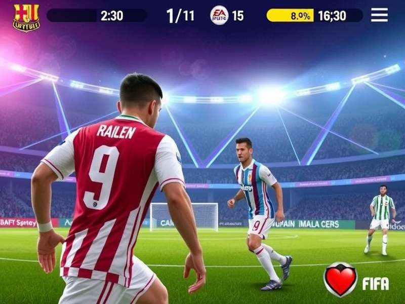 Indian FIFA Mobile players competing in an esports tournament