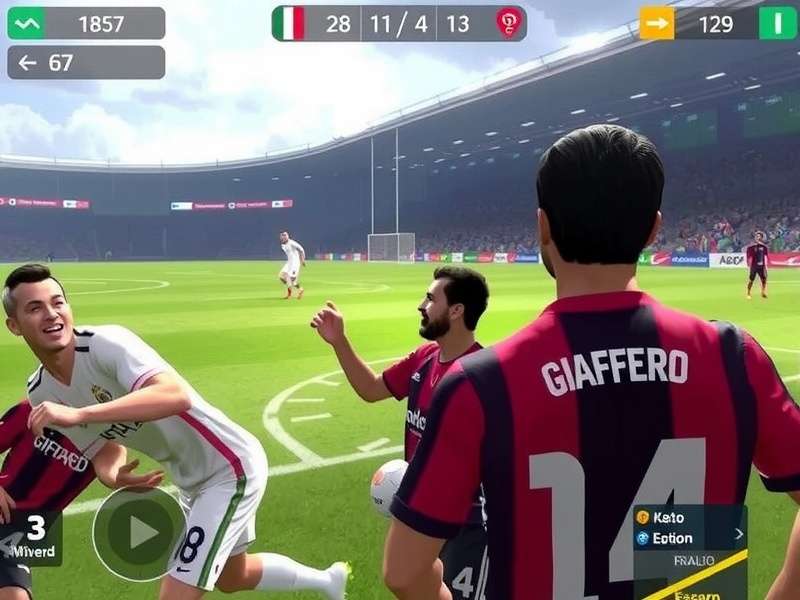 FIFA Mobile 2025 Gameplay Screenshot showing advanced dribbling mechanics