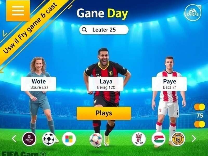 FIFA Mobile gameplay screenshot showing Indian-themed stadium and players