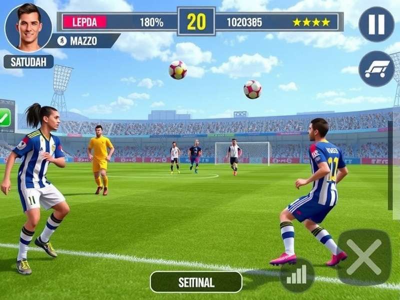 FIFA Mobile gameplay screenshot showing a match in progress with Indian community elements
