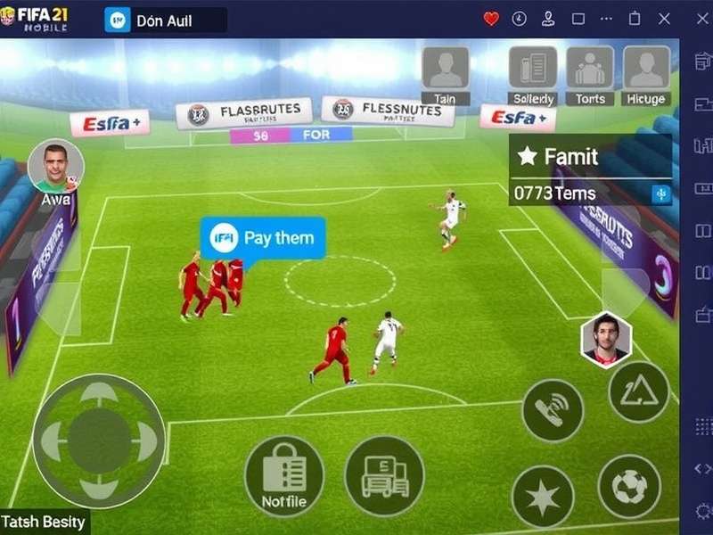 FIFA Mobile 21 gameplay screenshot with Indian squad and stadium background