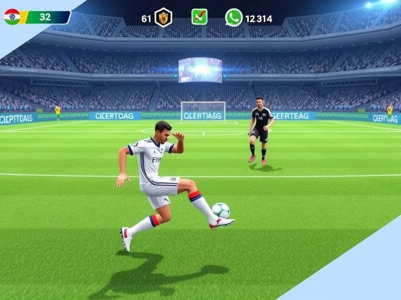 FIFA Mobile gameplay on smartphone – Indian player in action