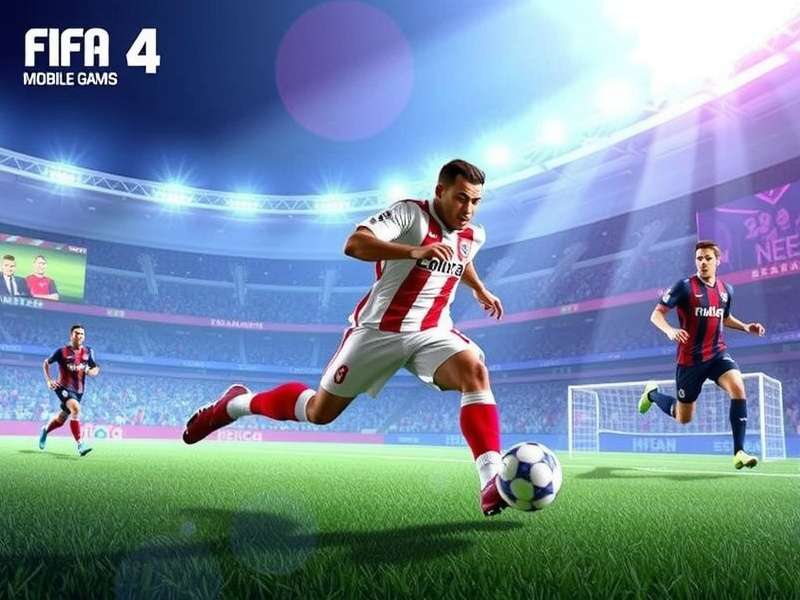 FIFA Mobile Game Online gameplay screenshot showing intense football action on mobile