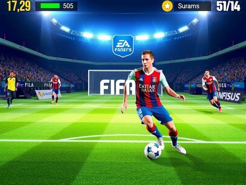 FIFA Mobile game download screen showing Indian server selection