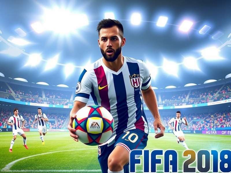 FIFA Mobile gameplay action shot with Indian stadium atmosphere