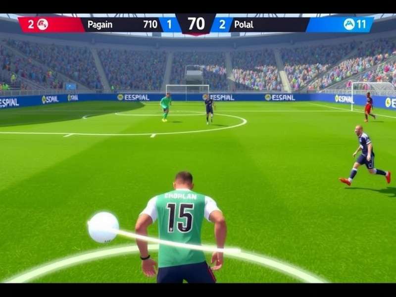 FIFA Mobile gameplay showcasing Indian stadium and players