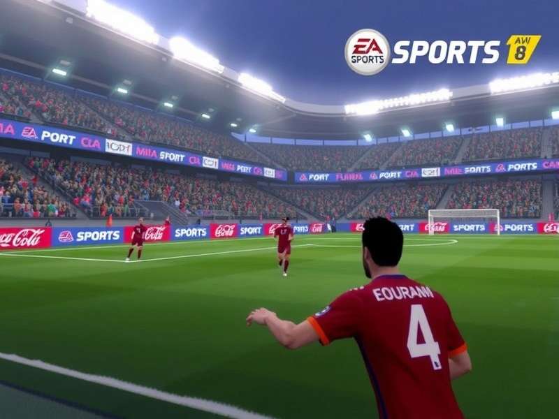 FIFA Mobile gameplay action shot featuring Indian players and stadium atmosphere
